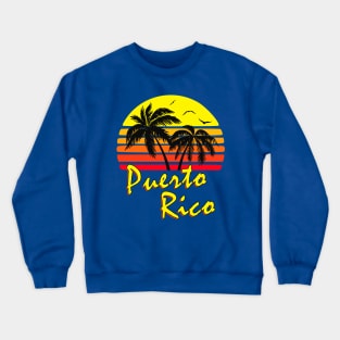 Puerto Rico Tropical Sunset Crewneck Sweatshirt